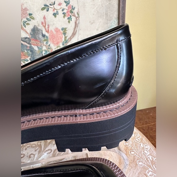 EUC Sam Edelman “Laurs” Platform Loafer in Black Patent Leather Size 9 - Picture 13 of 16
